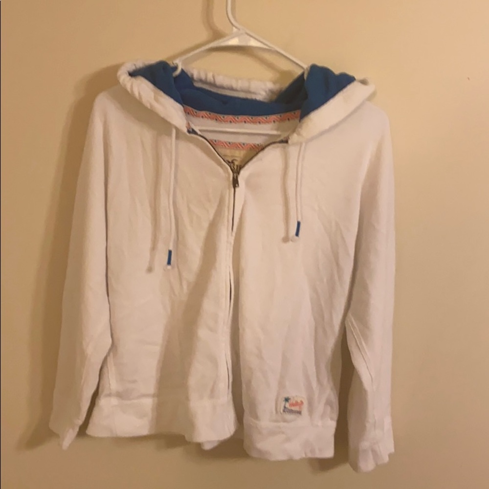 Hollister zip up jacket with hood. M/L
